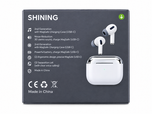 Shining wireless ENA/ENC Tws wireless charging Earbuds pro 2 type c charging